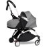 Carucior 3 in 1 pentru copii BABYZEN YOYO², cadru alb, pachet nou nascut, scoica auto Cloud G si pachet de culoare Grey - 2