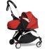 Carucior 3 in 1 pentru copii BABYZEN YOYO², cadru alb, pachet nou nascut, scoica auto Cloud G si pachet de culoare Red - 2