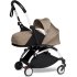 Carucior 3 in 1 pentru copii BABYZEN YOYO², cadru alb, pachet nou nascut, scoica auto Cloud G si pachet de culoare Taupe - 2