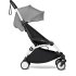 Carucior 3 in 1 pentru copii BABYZEN YOYO², cadru alb, pachet nou nascut, scoica auto Cloud G si pachet de culoare Grey - 6