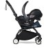 Carucior 3 in 1 pentru copii BABYZEN YOYO², cadru negru, cu landou, scoica auto Cloud G si pachet de culoare Air France - 6