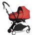 Carucior 3 in 1 pentru copii BABYZEN YOYO², cadru alb, cu landou, scoica auto Cloud G si pachet de culoare Red - 2