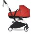 Carucior 3 in 1 pentru copii BABYZEN YOYO², cadru alb, cu landou, scoica auto Cloud G si pachet de culoare Red - 3