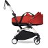 Carucior 3 in 1 pentru copii BABYZEN YOYO², cadru alb, cu landou, scoica auto Cloud G si pachet de culoare Red - 4