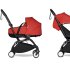 Детска количка BABYZEN YOYO² 3 в 1, черна рамка, с пакет за новородено, количка и пакет Червен цвят - 1