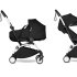 BABYZEN YOYO² Παιδικό Καρότσι 3 σε 1 με Λευκό Σκελετό, Πακέτο Νεογέννητου & Πορτ-μπεμπέ - Black - 1