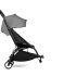 Детска количка за близнаци BABYZEN YOYO² CONNECT, двойна, с черна рамка, цветен пакет и сиво кошче - 2