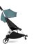 Babyzen YOYO² Connect Καρότσι Διδύμων με Λευκό Σκελετό & Πορτ-μπεμπέ Aqua - 2