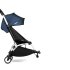 BABYZEN YOYO² CONNECT количка за близнаци, двойна, с бяла рамка, цветен пакет и кош Air France Blue - 2
