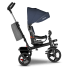 Tricicleta pentru copii Lionelo - Haari scaun rotativ, compacta, confortabila - Jeans - 3