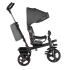 Tricicleta pentru copii Lionelo - Haari scaun rotativ, compacta, confortabila - Stone Grey - 3