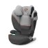 Детско столче за кола Cybex Solution S2 i-Fix, удобно, 3-12 години - Lava Grey - 1