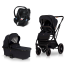 Carucior 3 in 1 pentru copii Cavoe Axo Style, confortabil, editia premium, cu landou si scoica Cybex - 2