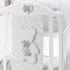 Детска кошара Italbaby Fiocco Classic, Бутикова колекция, изработена от масивна букова дървесина, просторна - Bianco - 2