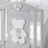Детска кошара Italbaby Fiocco Classic, Бутикова колекция, изработена от масивна бук, просторна - Сива - 1