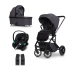 Детска количка 3 в 1 Cavoe Moi+, елегантна, компактна, с кош и кора за кола Cybex Aton S2 - Taupe - 20