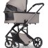 Детска количка 3 в 1 Cavoe Moi+, елегантна, компактна, с кош и кора за кола Cybex Aton S2 - Taupe - 15