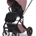 Детска количка 3 в 1 Cavoe Moi+, елегантна, компактна, с кош и кора за кола Cybex Aton S2 - Desert Rose - 7