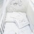 Макси спален комплект Italbaby Sogni D'oro, колекция Boutique, пет части, памук, Dove Grey - 1