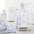 Детско легло Italbaby Peluche колекция Boutique от масивна букова дървесина удобно - Azzurro - 2