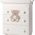 Детски скрин Italbaby Plush, колекция Boutique, три чекмеджета, с матрак и корито - Tortora - 1
