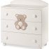 Детски скрин Italbaby Plush, колекция Boutique, три чекмеджета, масив бук - Tortora - 1