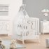 Детски скрин Italbaby Matisse, Бутикова колекция, три чекмеджета, с матрак и корито - Bianco - 2