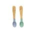 Σετ κουταλιού μπαμπού δύο τεμαχίων Citron, Green και Dusty Blue - 2