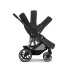 Παιδικό καρότσι Balios S Lux 2 σε 1, με πορτ-μπεμπέ - Moon Black με μαύρο σκελετό - 8
