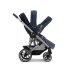 Детска количка 2 в 1 Balios S Lux с кош - Ocean Blue със сребриста рамка - 9