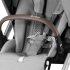 Carucior 3 in 1 Balios S Lux pentru copii, editie noua, cu landou si scoica auto Aton S2 - Lava Grey cu cadru argintiu - 14