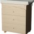 Скрин Italbaby Flash, Колекция Trendy за деца, три чекмеджета, с матрак и корито - Natural - 1