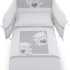 Макси спален комплект Italbaby Baby Jolie, Trendy Collection, пет части, изработен от памук - Сив - 1