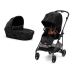 Детска количка Cybex Melio Street 2 в 1, ново издание, ултра лека, с кош - Real Black - 1