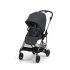 Детска количка Cybex Melio 2 в 1, ново издание, ултра лека, с кош - Monument Grey - 4