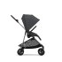 Детска количка Cybex Melio 2 в 1, ново издание, ултра лека, с кош - Monument Grey - 6