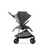 Παιδικό καρότσι Cybex Melio 2 σε 1, νέας έκδοσης, εξαιρετικά ελαφρύ, με πορτ-μπεμπέ - Monument Grey - 9