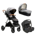 Carucior pentru copii 3 in 1 Joie Aeria Signature, reglabil, cu landou Ramble si scoica i-Gemm - Carbon - 14