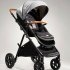 Carucior pentru copii 3 in 1 Joie Aeria Signature, reglabil, cu landou Ramble si scoica i-Gemm - Carbon - 3