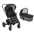 Carucior 3 in 1 pentru copii Joie Chrome, multifunctional, cu landou si scoica I-SNUG 2, Shale - 7