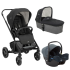 Детска количка 3 в 1 Joie Chrome, гъвкава, с кош и черупка i-Snug - 2
