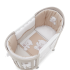 Детска кошара Italbaby Oval Jolie, Колекция Trendy от буково дърво, Bianco-Choco - 2