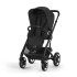 Παιδικό αθλητικό καρότσι Cybex Talos S Lux, στιβαρή, προηγμένη ανάρτηση, άνετη - Moon Black με μαύρο πλαίσιο - 1