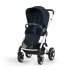 Παιδικό αθλητικό καρότσι Cybex Talos S Lux, στιβαρή, προηγμένη ανάρτηση, άνετη - Ocean Blue με ασημί σκελετό - 1