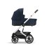 Παιδικό αθλητικό καρότσι Cybex Talos S Lux, στιβαρή, προηγμένη ανάρτηση, άνετη - Ocean Blue με ασημί σκελετό - 6