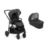 Carucior  3 in 1 pentru copii, Joie Versatrax, versatil, cu landou si scoica i-Snug - Pavement - 7