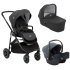Carucior 3 in 1 pentru copii, Joie Versatrax, versatil, cu landou si scoica i-Snug - 1