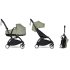 Детска количка BABYZEN YOYO² 2 в 1, черна рамка, с кош и пакет цвят Olive - 1