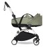 Carucior 3 in 1 pentru copii BABYZEN YOYO², cadru alb, cu landou, scoica auto Cloud G si pachet de culoare Olive - 3