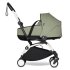 Carucior 3 in 1 pentru copii BABYZEN YOYO², cadru alb, cu landou, scoica auto Cloud G si pachet de culoare Olive - 4